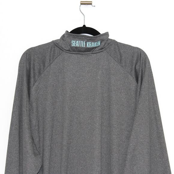 NHL Seattle Kraken Quarter Zip Grey 2XL - Picture 5 of 6